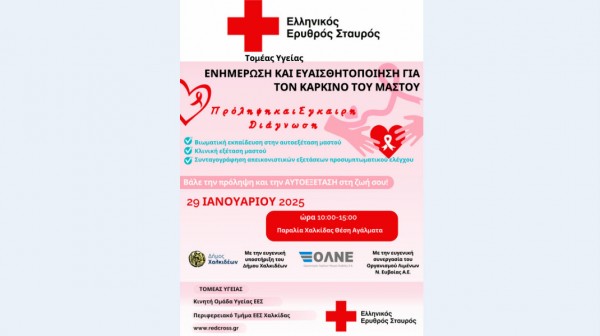 ΧΑΛΚΙΔΑ: Δράση ενημέρωσης για τον καρκίνο του μαστού στην παραλία