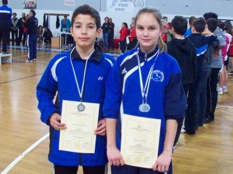 Αργυρό μετάλλιο στο πανελλήνιο πρωτάθλημα badminton
