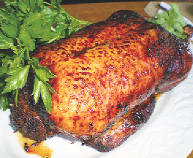 Πάπια ψητή με σάλτσα μανταρινιού