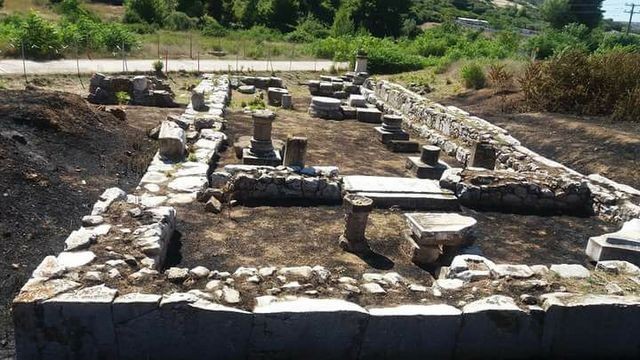 Φωτιά στον αρχαιολογικό χώρο της Αυλιδείας Αρτέμιδος