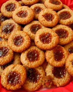 Mπισκότα με μαρμελάδα για τη γιορτή της μητέρας