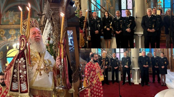 ΧΑΛΚΙΔΑ: Τιμή στους προστάτες Άγιους της Πυροσβεστικής στο ναό του Αγίου Δημητρίου