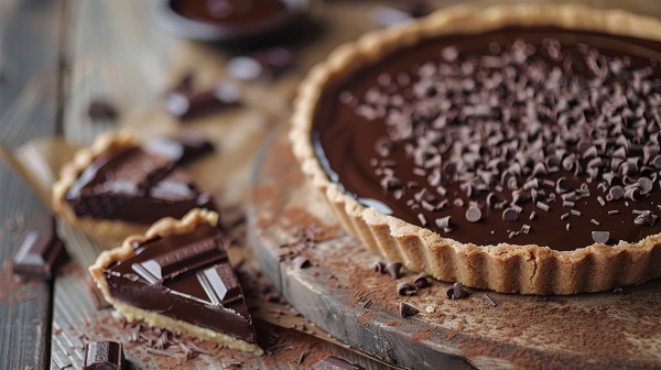 Τάρτα σοκολάτας-καφέ