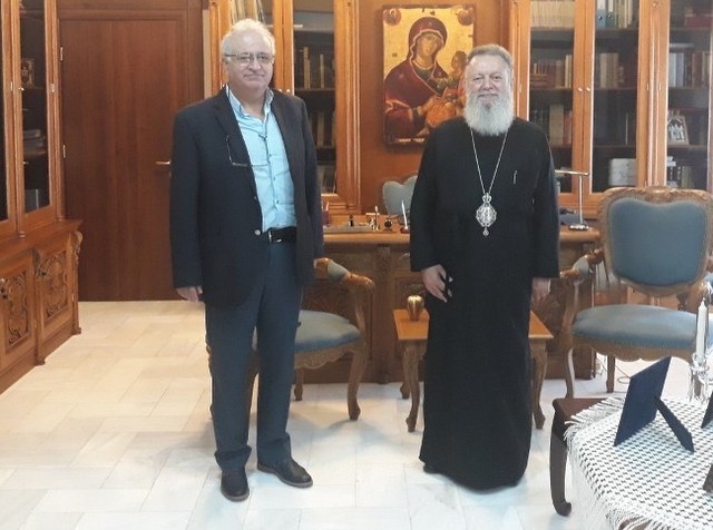Ο νέος διευθυντής Δευτεροβάθμιας Εκπαίδευσης Εύβοιας στον Μητροπολίτη