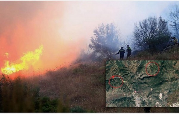 Δύο μεγάλες φωτιές στη Λαμία