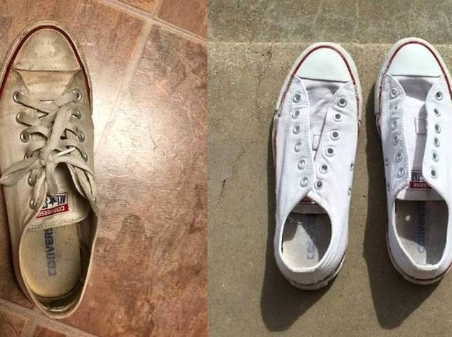 Έτσι θα καθαρίσετε τα λευκά πάνινα παπούτσια σας!
