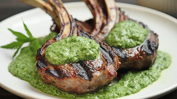 Αρνίσια παϊδάκια με κρεμώδες σπανάκι