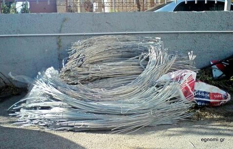 Ρήμαξαν τα καλώδια αλουμινίου του ΟΣΕ στη Θήβα