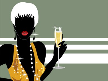 Σέρβιρε σαμπάνια με στυλ