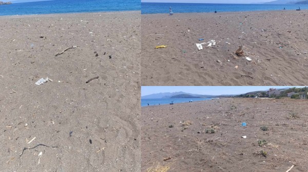 ΑΓΙΑ ΑΝΝΑ ΕΥΒΟΙΑΣ- ΚΑΤΑΓΓΕΛΙΑ: Γεμάτη σκουπίδια η παραλία της Αγκάλης