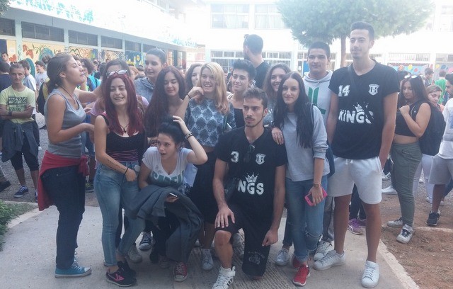 Αθλητές του βόλεϊ στο 1ο ΕΠΑΛ Χαλκίδας