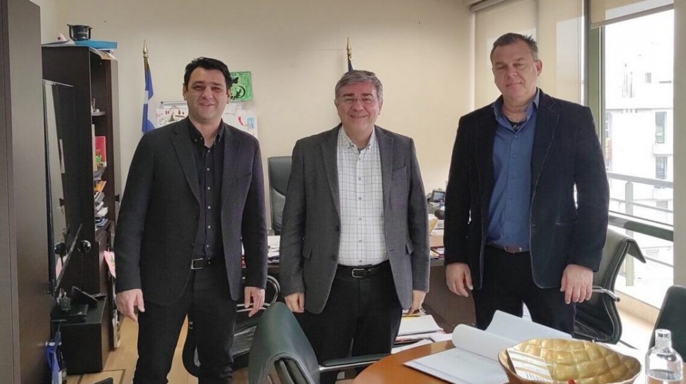 Ο Μπαράκος στο Υπουργείο Περιβάλλοντος και Ενέργειας για τους Βιολογικούς Αλιβερίου και Κύμης