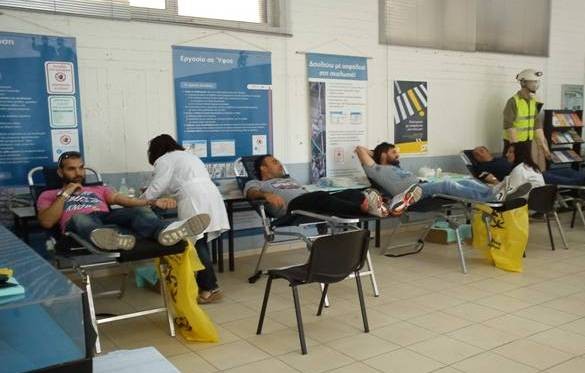 Πραγματοποιήθηκε η αιμοδοσία στο Τσιμεντάδικο