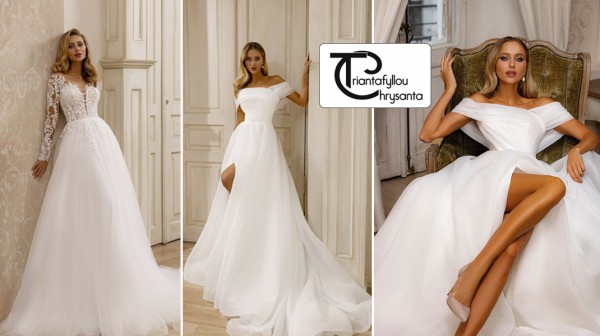 ΧΡΥΣΑΝΤΑ ΤΡΙΑΝΤΑΦΥΛΛΟΥ: Μοναδικές νυφικές δημιουργίες για εμβληματικές bridal εμφανίσεις