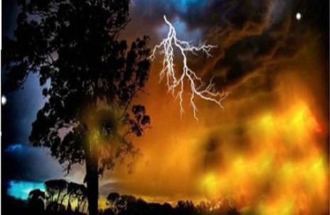 5 ταυτόχρονες πυρκαγιές από κεραυνούς σε Ψαχνά, Ερέτρια και Ριτσώνα