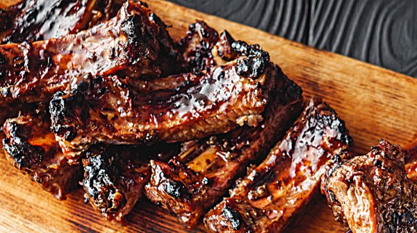 Πανσέτα με BBQ sauce και πορτοκάλι