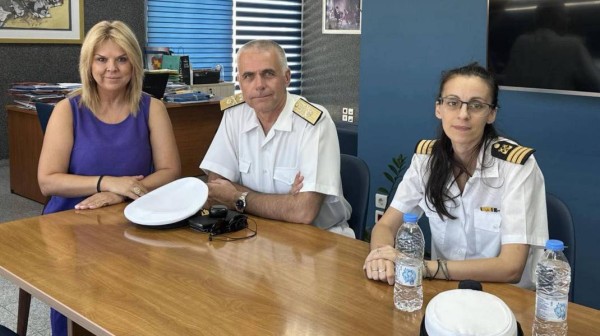 ΧΑΛΚΙΔΑ: Η Δήμαρχος συναντήθηκε με στελέχη του Λιμενικού Σώματος