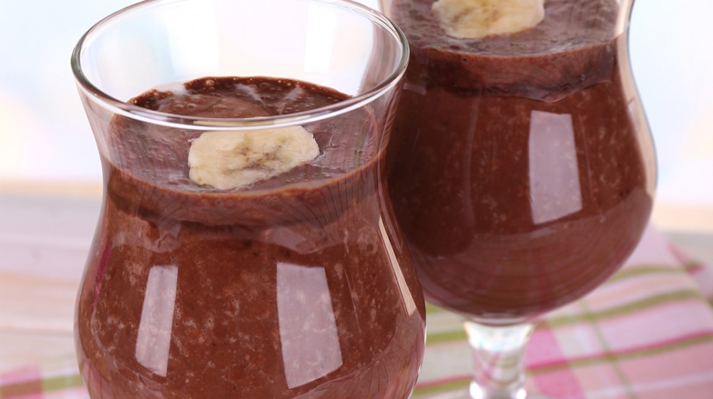 Μους σοκολάτα-μπανάνα