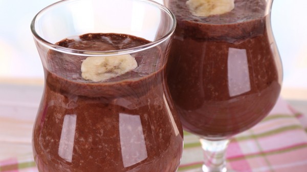 Μους σοκολάτα-μπανάνα