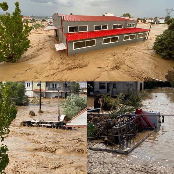 Πλημμύρισε και η επιχείρηση αλουμινίου Μπαρόλας