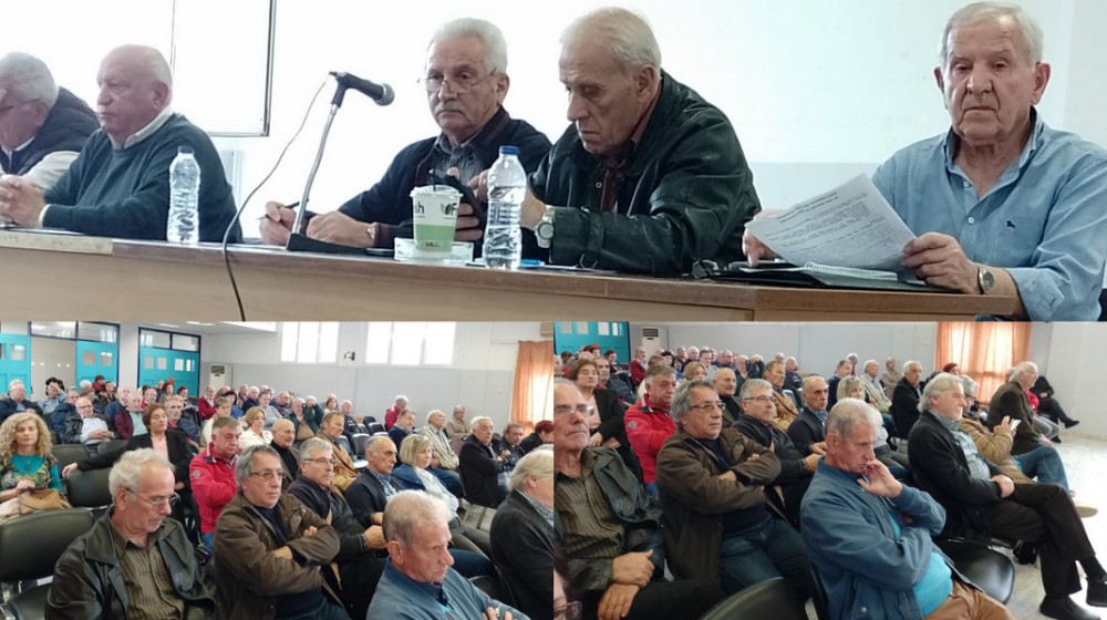 Απόφαση για μεγάλη συγκέντρωση διαμαρτυρίας σε σύσκεψη συνταξιούχων στη Χαλκίδα