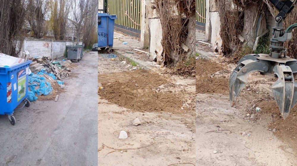 ΧΑΛΚΙΔΑ: Ο Δήμος καθάρισε τα μπάζα από την οδό Μαυρογένους μετά από ανάρτηση δημότη