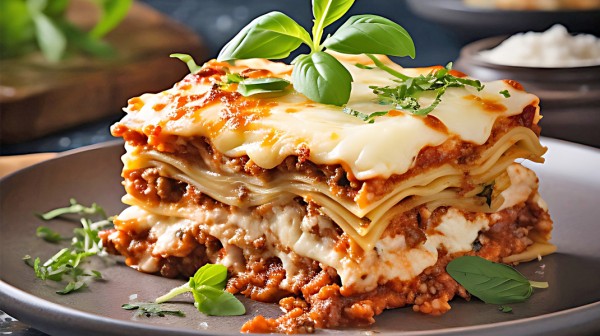 Λαζάνια με κιμά και τυριά