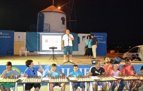 Επίδειξη σιμουλτανέ στο λιμάνι της Αρτάκης