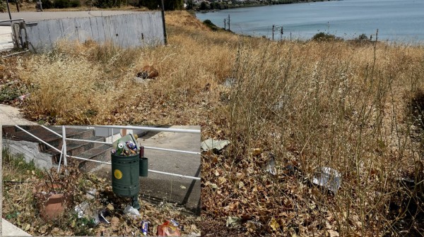 ΚΑΤΑΓΓΕΛΙΑ: Άθλια κατάσταση πίσω από το ναό της Αγίας Σοφίας στην Ξυρόβρυση