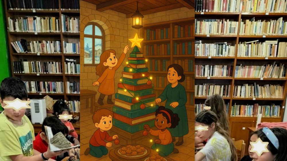 ΟΞΥΛΙΘΟΣ ΕΥΒΟΙΑΣ:  Στολίζουν την Βιβλιοθήκη και μπαίνουν στο πνεύμα των Χριστουγέννων