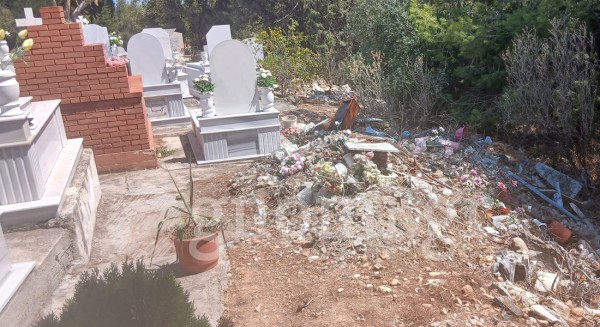 Άθλια η κατάσταση στο νεκροταφείο Βαθέος Αυλίδας