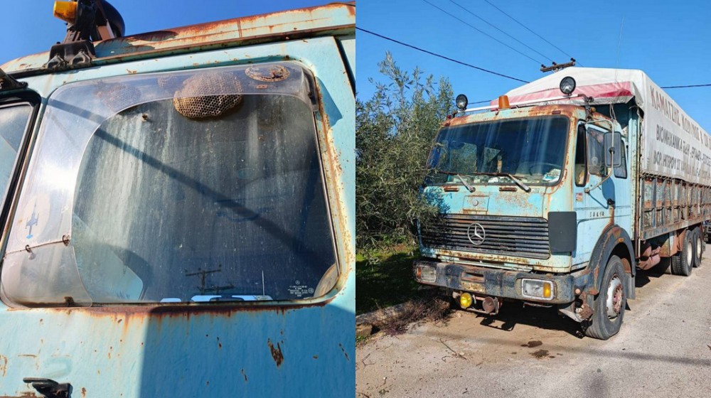 ΨΑΧΝΑ ΕΥΒΟΙΑΣ: Απομακρύνθηκε το φορτηγό από το παρκάκι του Aγίου Βλασίου