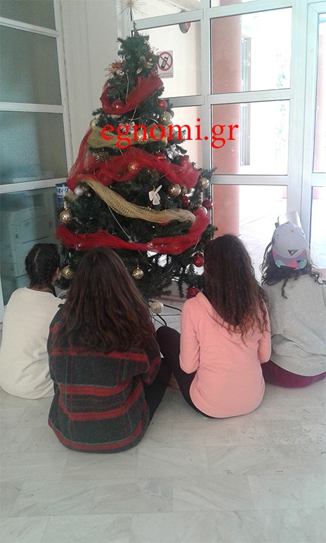 Στόλισαν δέντρο στο υπό κατάληψη λύκειο της Χαλκίδας