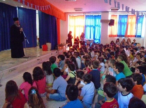 Ο Μητροπολίτης στο 25ο Δημοτικό Σχολείο Χαλκίδας