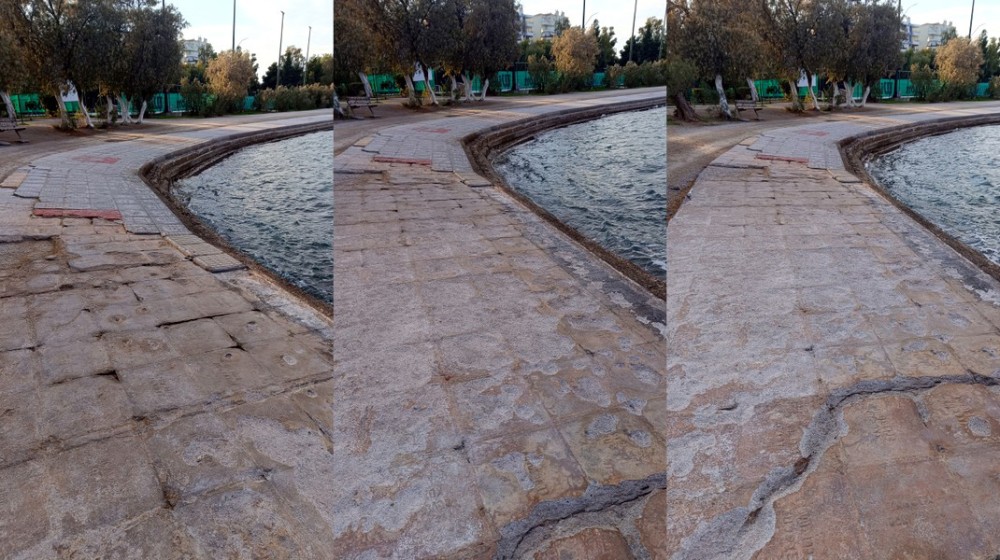 ΧΑΛΚΙΔΑ: Ζημιές στο κρηπίδωμα στην περιοχή του τένις – Επικίνδυνη η διέλευση των πεζών