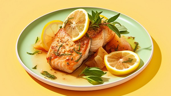 Ξιφίας με σος λεμονιού