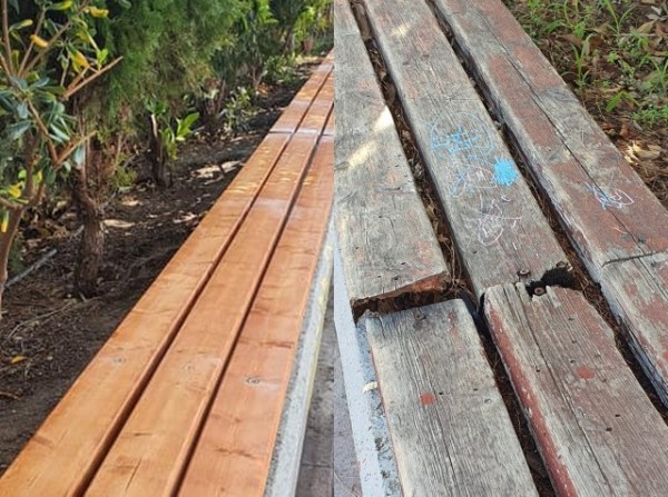 1ο ΛΥΚΕΙΟ ΧΑΛΚΙΔΑΣ: Βελτιώθηκε το προαύλιο του σχολείου