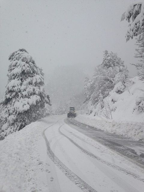 ΕΥΒΟΙΑ: Σαρώνει το δεύτερο κύμα του χιονιά
