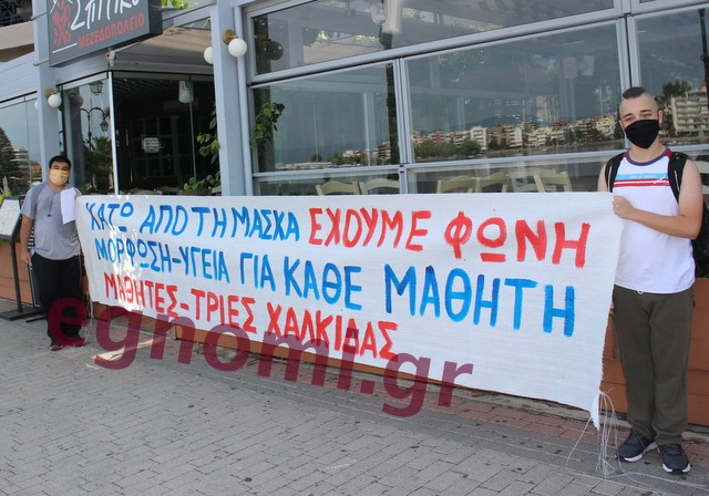 ΜΑΘΗΤΙΚΗ ΠΟΡΕΙΑ ΧΑΛΚΙΔΑ: Έδωσαν ...ρέστα οι μαθητές με τα συνθήματά τους