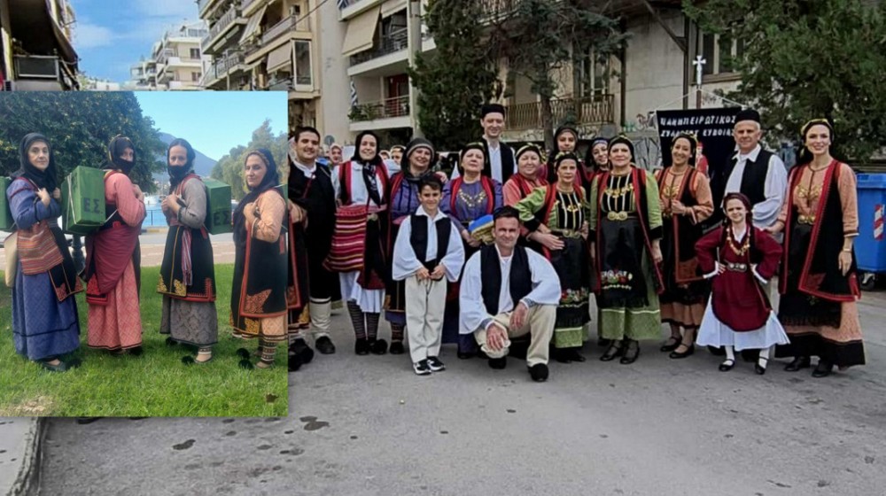 ΧΑΛΚΙΔΑ-ΠΑΡΕΛΑΣΗ: Οι γυναίκες της Πίνδου με τα πυρομαχικά σύμβολο του αγώνα για την λευτεριά