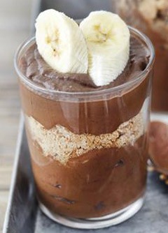 Mους μπανάνα με σοκολάτα