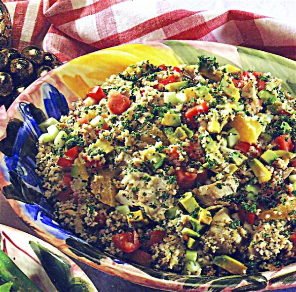 Δροσερή ρυζοσαλάτα με τόνο