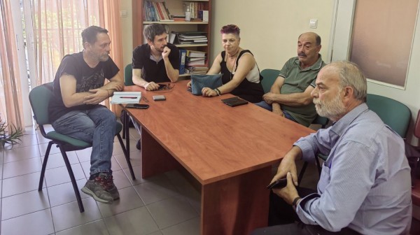 Κλιμάκιο του Εργατικού Κέντρου στο Τμήμα Επιθεώρησης Ασφάλειας και Υγείας στην Εργασία Εύβοιας