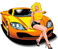 Η ξανθιά με τη Ferrari