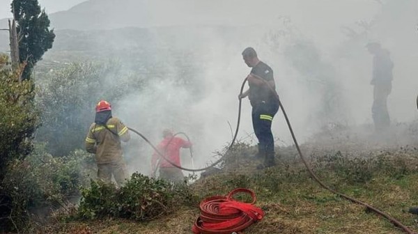 ΚΗΠΟΙ ΕΥΒΟΙΑΣ: Φωτιά από κεραυνό σε δύσβατη περιοχή στο Κλιματάρι