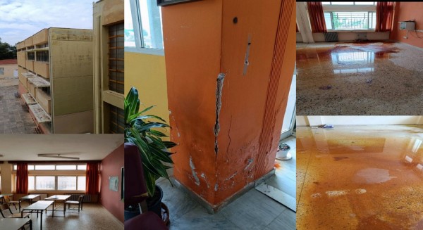 ΚΑΤΑΓΓΕΛΙΑ: Απαράδεκτη η κατάσταση στο Γυμνάσιο Αλιβερίου (φωτό)