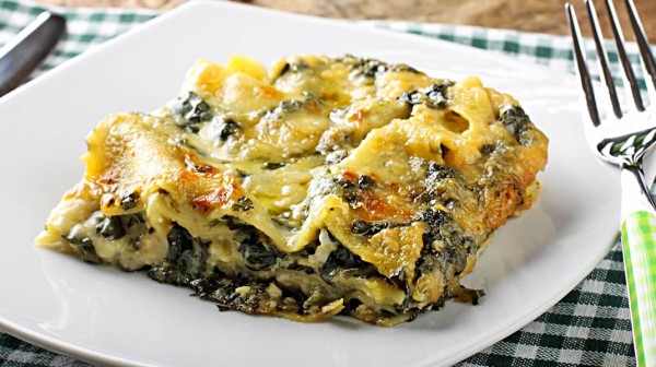 Λαζάνια με σπανάκι