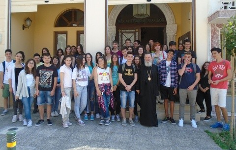 Επίσκεψη μαθητών του 1ου Λυκείου Χαλκίδας στον Μητροπολίτη