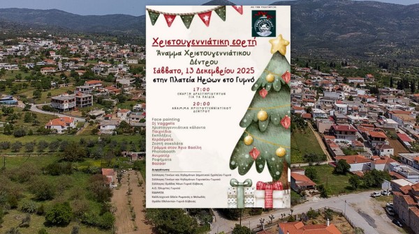 ΓΥΜΝΟ ΕΥΒΟΙΑΣ: Ανάβουν το Χριστουγεννιάτικο Δένδρο και το κέφι οι Σύλλογοι του χωριού