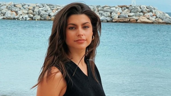 Η Δανάη Παππά με ombre φόρεμα Celia Kritharioti στο Φεστιβάλ Βενετίας